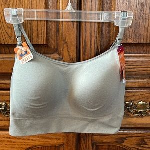 NWT WARNER EASY DOES IT BRA SZ 2XL HEATHER GRAY